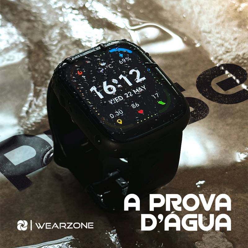 SmartWatch PULSE WEARZONE |Smartwatch para seu dia a dia|A PROVA D'ÁGUA, ALEXA integrada, Até 7 Dias de Bateria