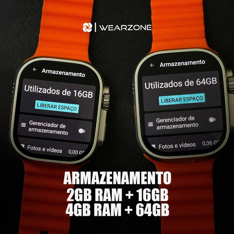 SmartWatch Horizon Pro 4G AMOLED | Câmera Rotatória + NFC | 64Gb de Armazenamento e 4Gb de Ram