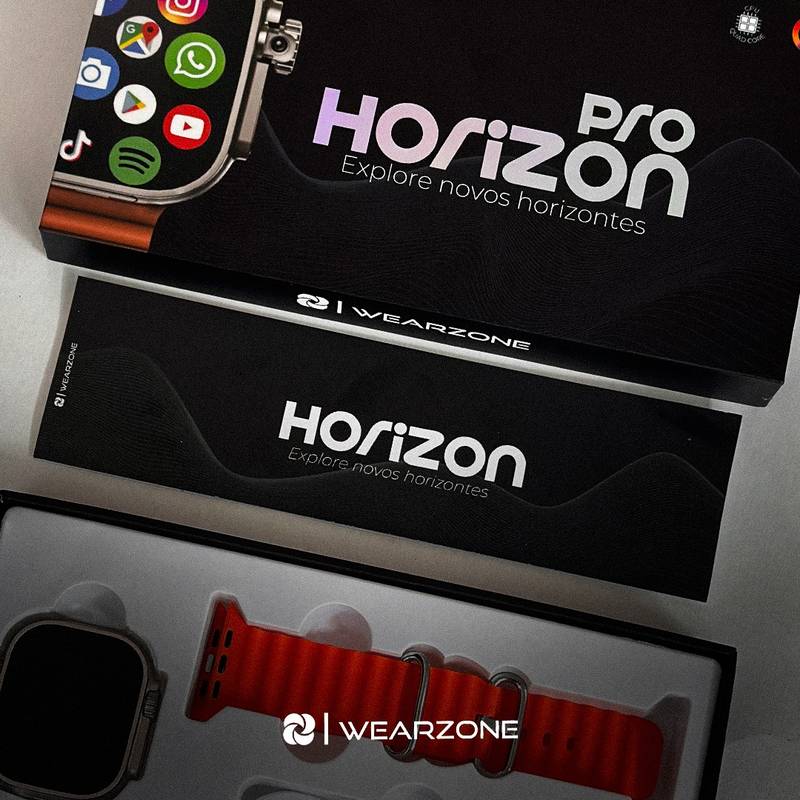 SmartWatch Horizon Pro 4G AMOLED | Câmera Rotatória + NFC | 64Gb de Armazenamento e 4Gb de Ram